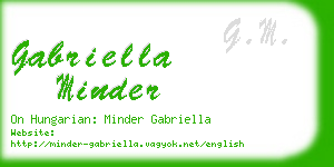 gabriella minder business card